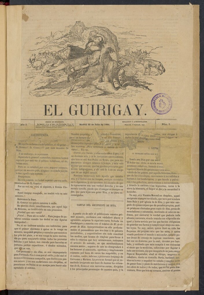 Miniatura de El Guirigay: periódico semanal
