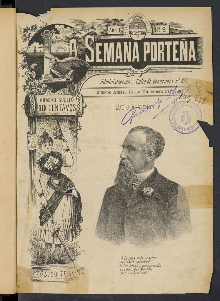 Miniatura de La Semana Porteña: Periódico festivo