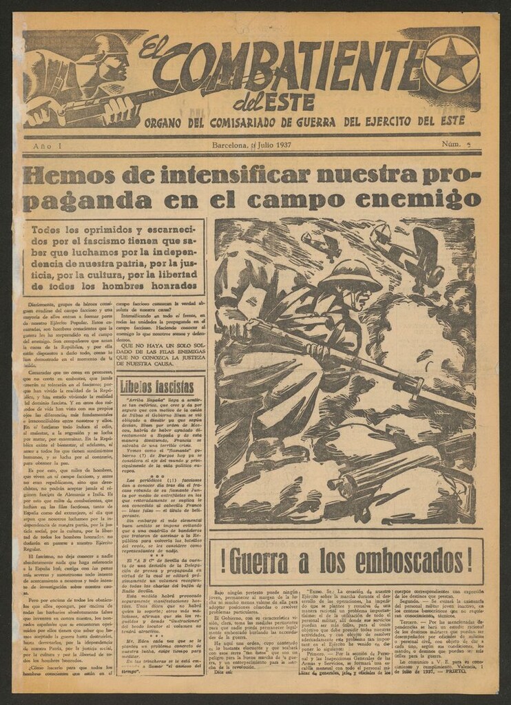 Miniatura de El combatiente del Este (Barcelona.1937)