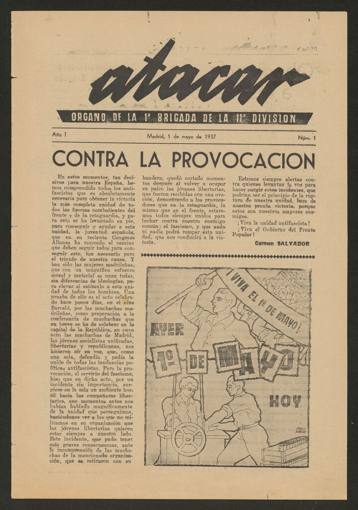 Miniatura de Atacar: Organo de la 1ª Brigada de la 11ª División