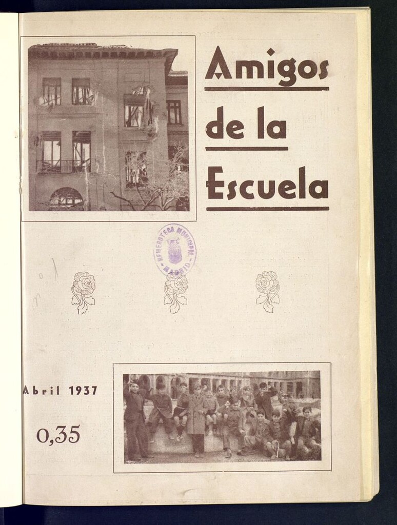 Miniatura de Amigos de la Escuela : Revista mensual editada por la Federación de Sociedades de Amigos de la Escuela
