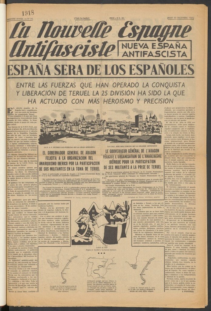 Miniatura de La Nouvelle Espagne antifasciste = Nueva España antifascista