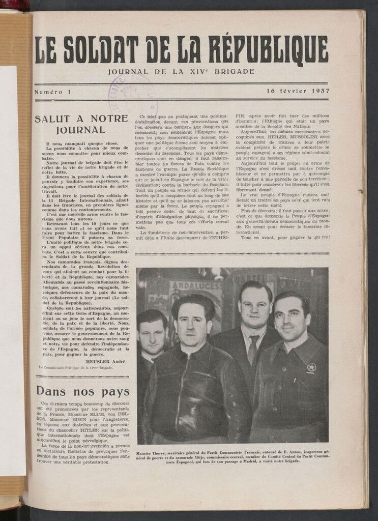 Miniatura de Le Soldat de la Republique : journal de la XIVe Brigade