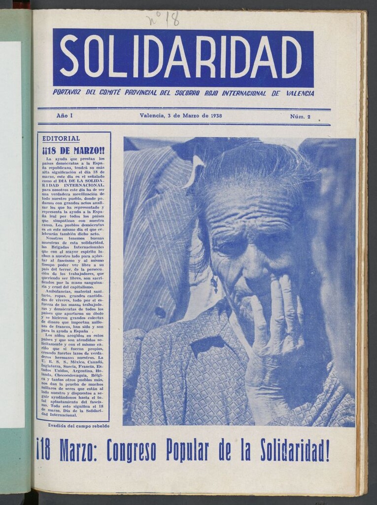 Miniatura de Solidaridad : portavoz del Comité Provincial del Socorro Rojo Internacional de Valencia