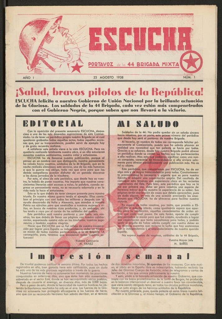 Miniatura de Escucha : Portavoz de la 44 Brigada Mixta