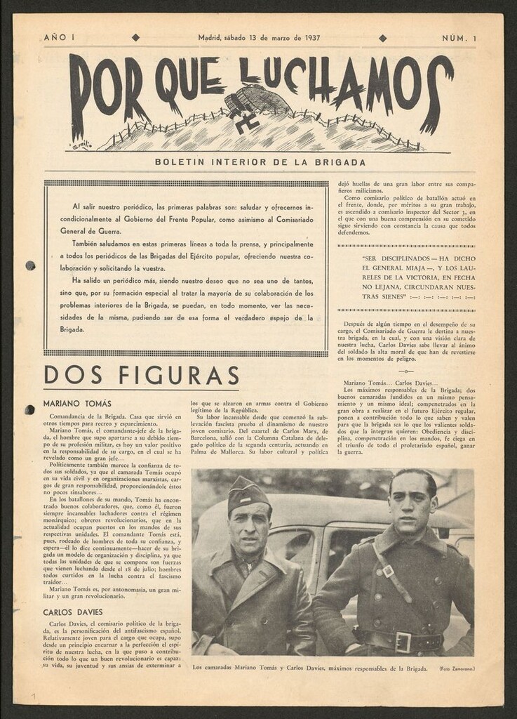 Miniatura de Por qué luchamos : boletín interior de la Brigada 38