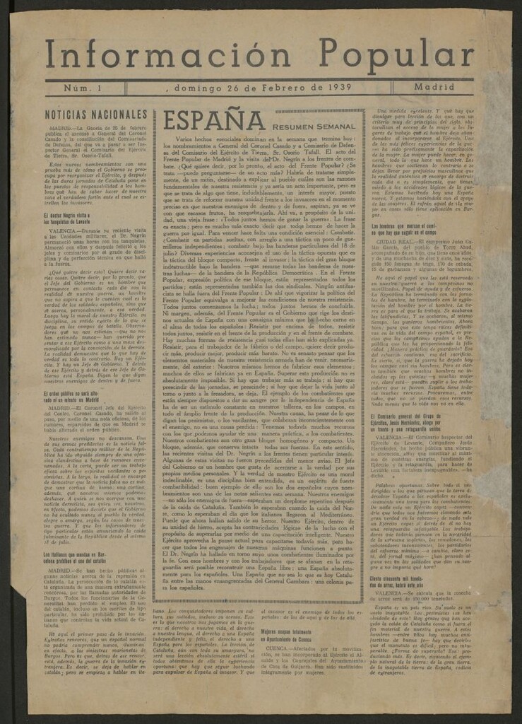 Miniatura de Información Popular