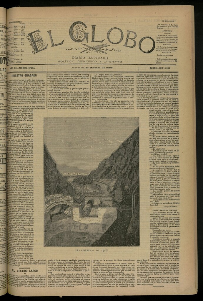 Miniatura de El Globo : diario ilustrado del 21 de octubre de 1886, nº 4009