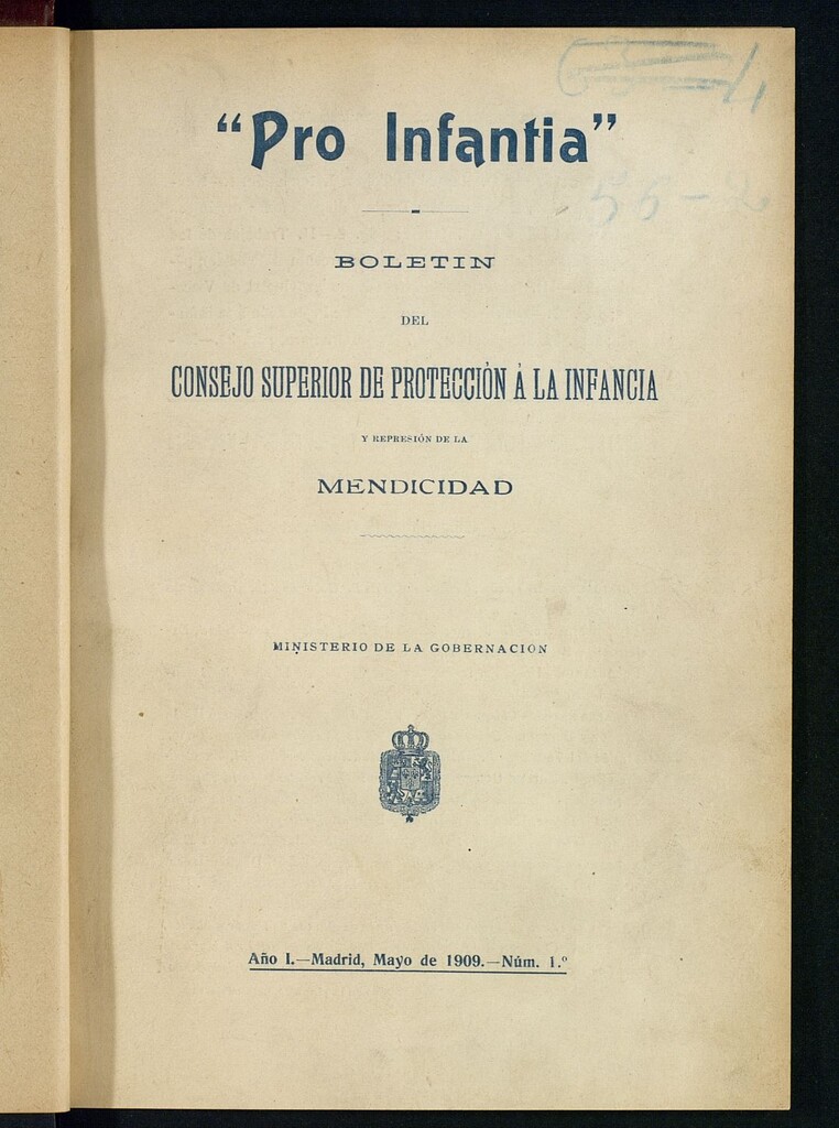 Miniatura de Pro Infantia: boletín del Consejo Superior de Protección a la Infancia y Represión de la Mendicidad