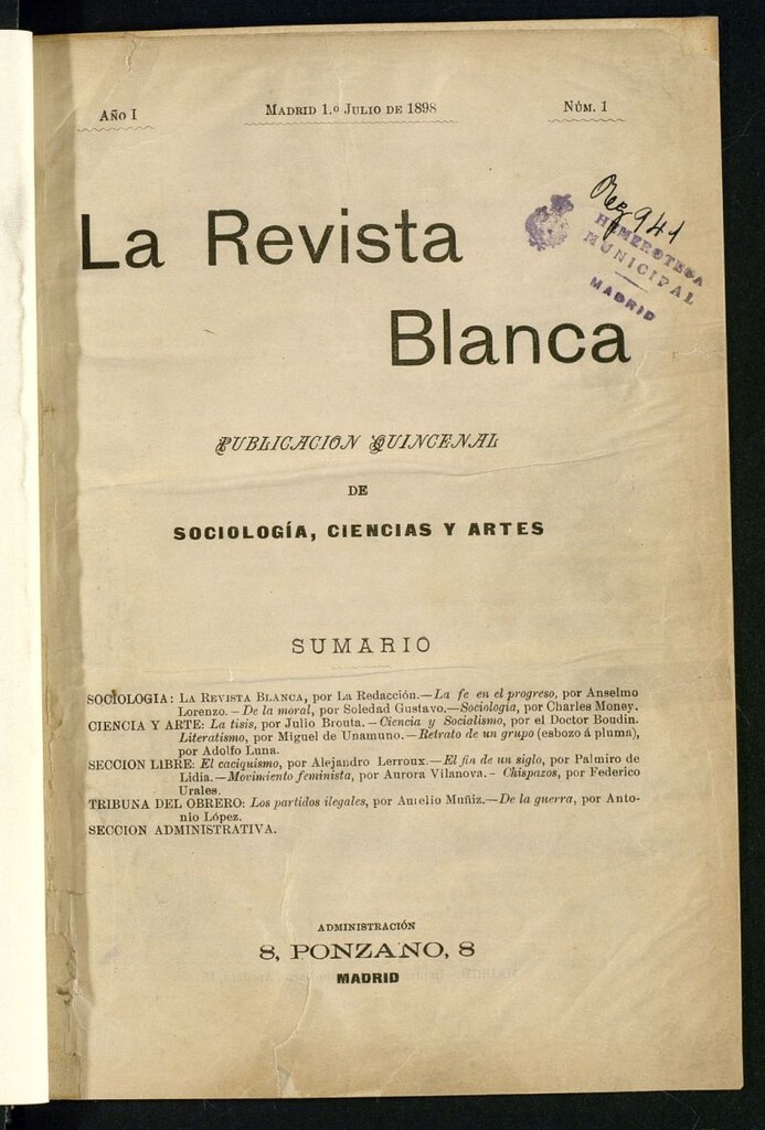 Miniatura de La Revista Blanca