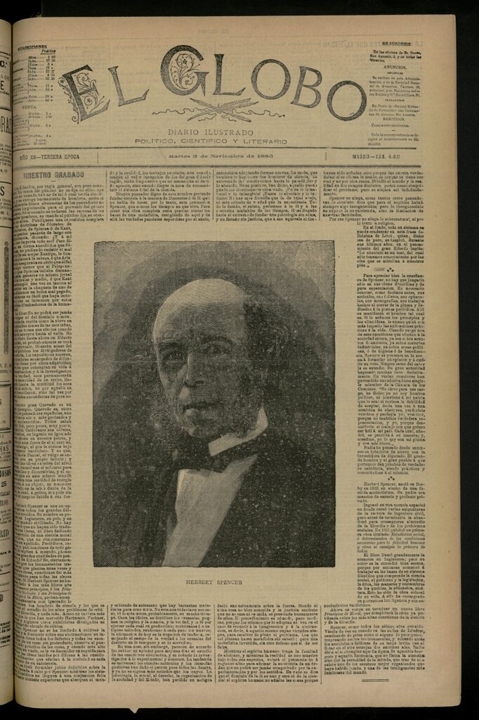 Miniatura de El Globo : diario ilustrado del 2 de noviembre de 1886, nº 4021