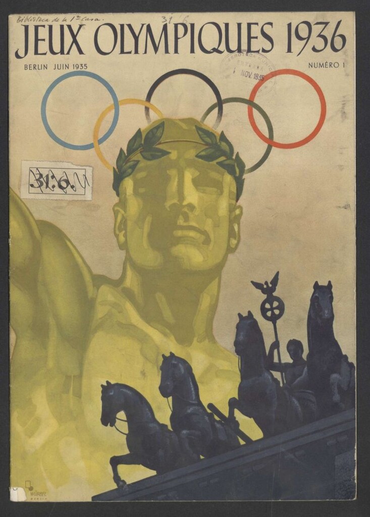 Miniatura de Jeux olympiques 1936 : organe officiel de la 11e Olympiade á Berlin en 1936