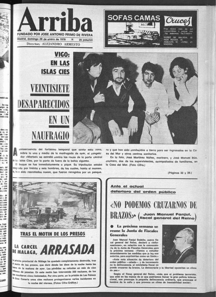 Miniatura de Arriba del 29 de enero de 1978