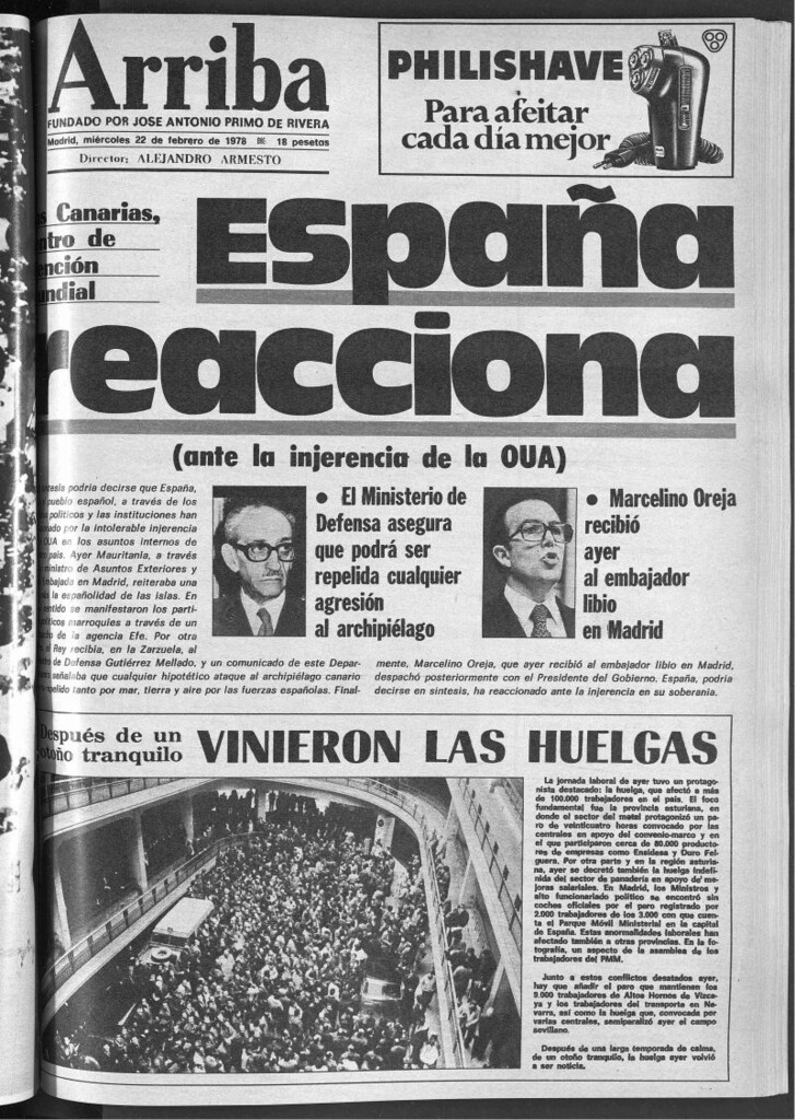 Miniatura de Arriba del 22 de febrero de 1978