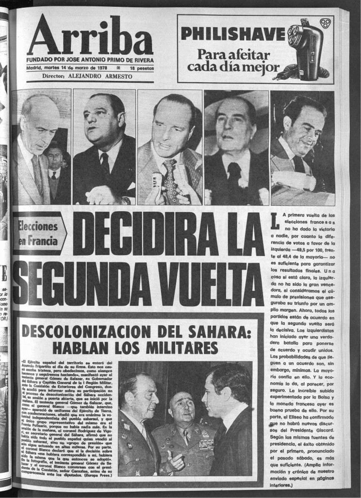 Miniatura de Arriba del 14 de marzo de 1978