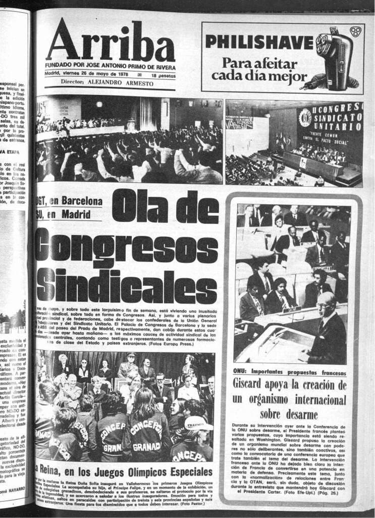 Miniatura de Arriba del 26 de mayo de 1978