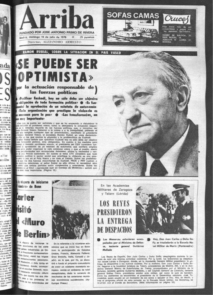 Miniatura de Arriba del 16 de julio de 1978