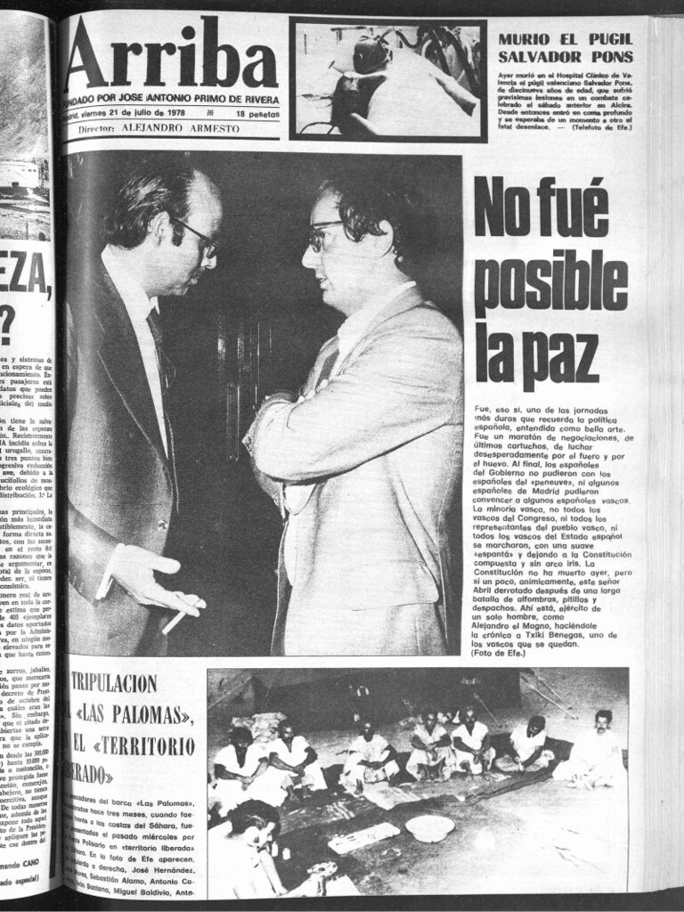 Miniatura de Arriba del 21 de julio de 1978