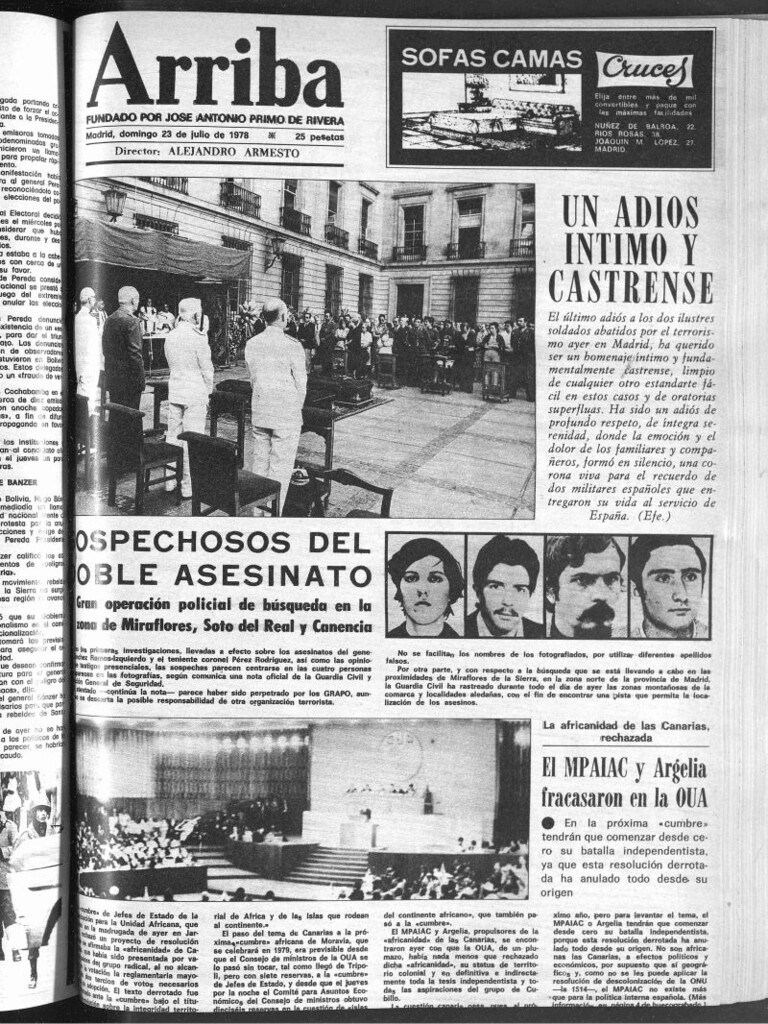 Miniatura de Arriba del 23 de julio de 1978