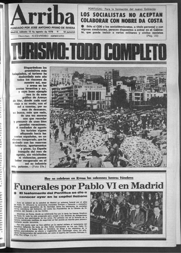 Miniatura de Arriba del 12 de agosto de 1978