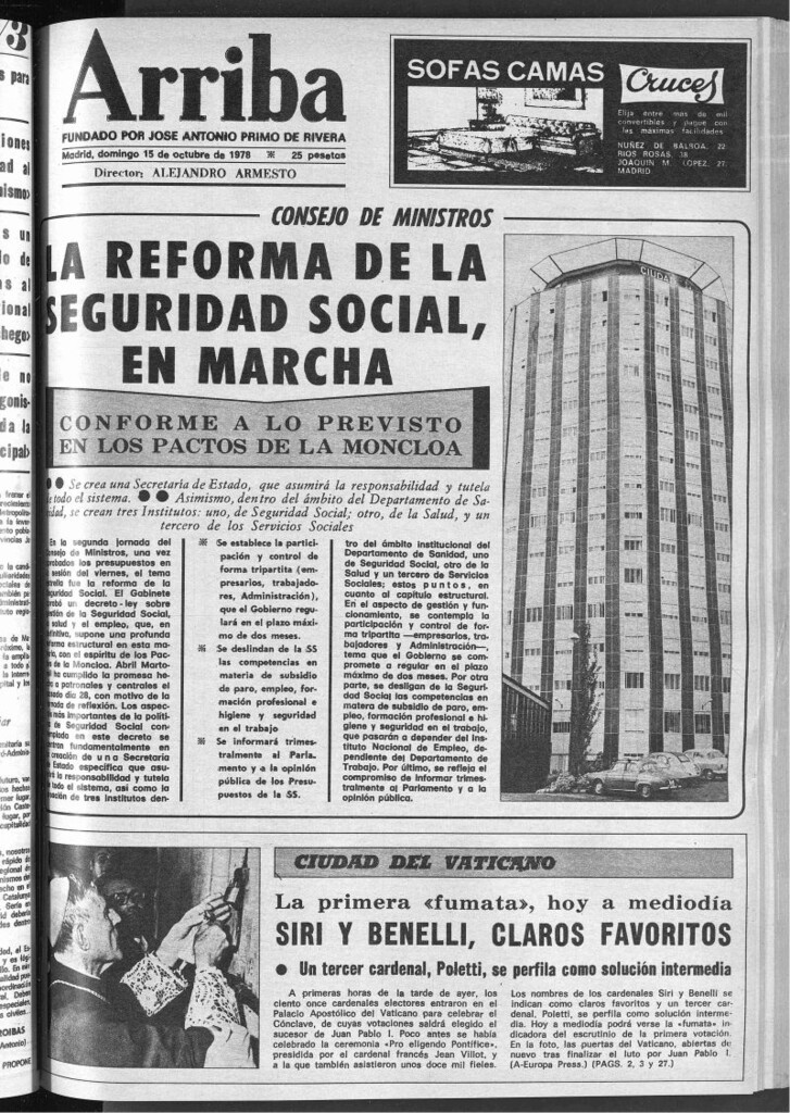 Miniatura de Arriba del 15 de octubre de 1978