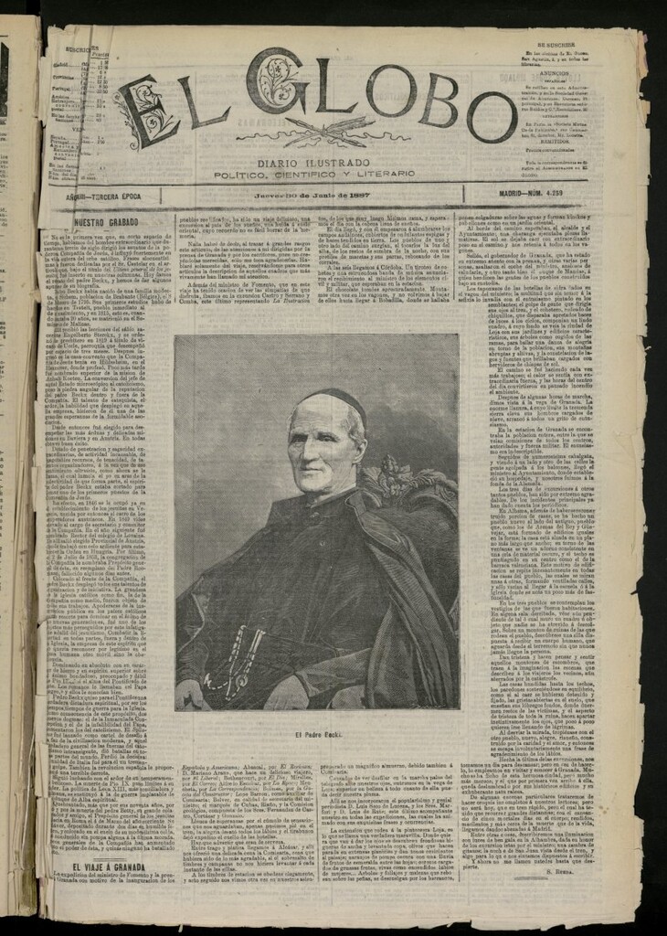 Miniatura de El Globo : diario ilustrado del 30 de junio de 1887, n º 4259