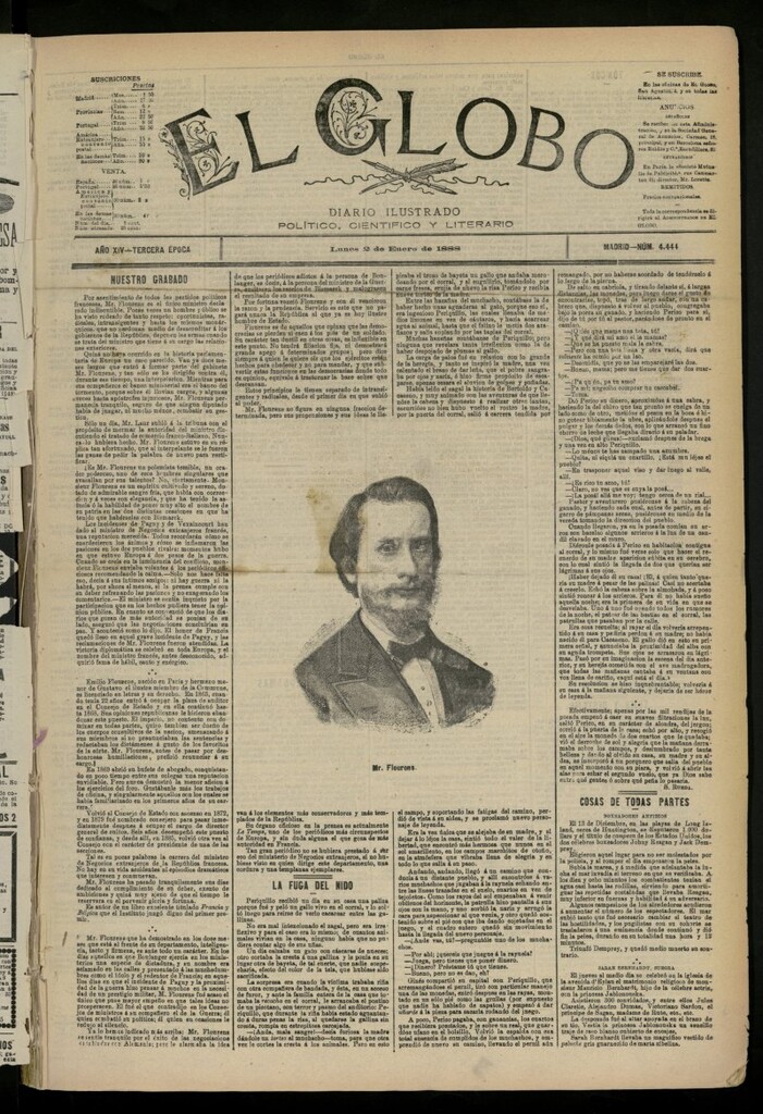 Miniatura de El Globo : diario ilustrado del 2 de enero de 1888, nº 4444