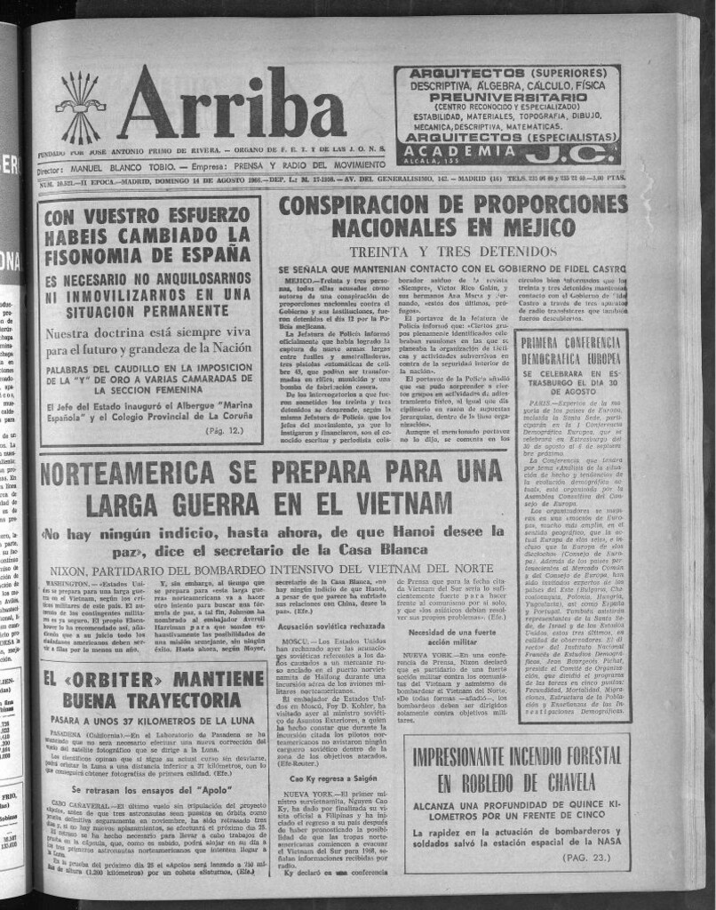 Miniatura de Arriba del 14 de agosto de 1966