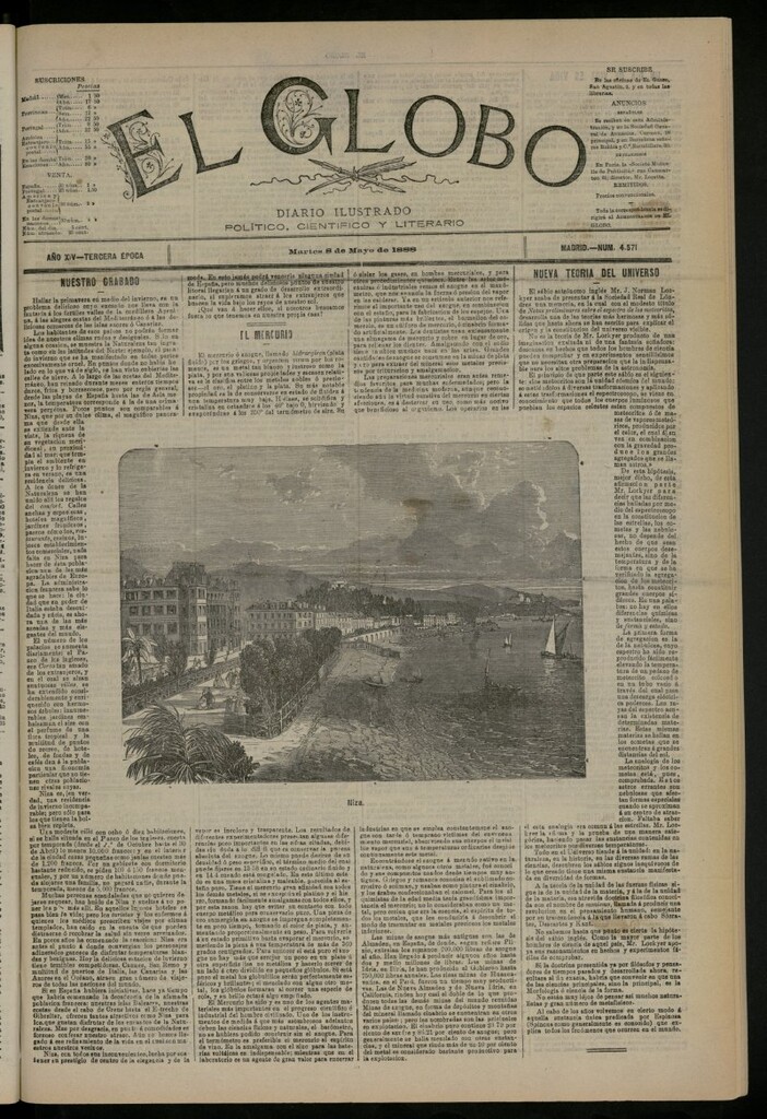 Miniatura de El Globo : diario ilustrado del 8 de mayo de 1888, nº 4571