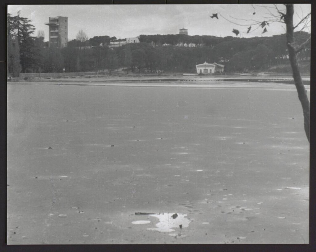 Miniatura de Lago de la Casa de Campo helado