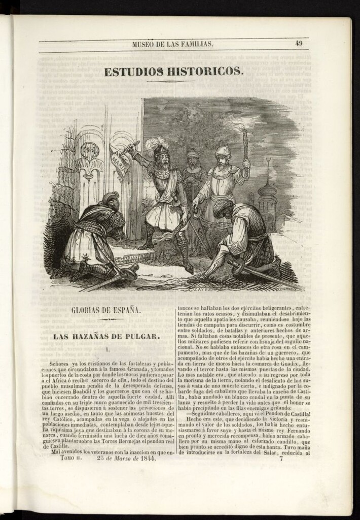 Miniatura de Museo de las familias: periódico mensual del 25 de marzo de 1844