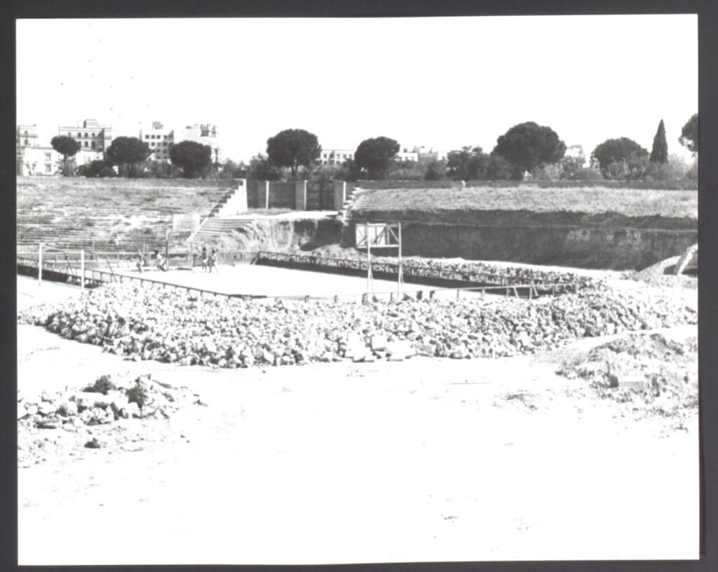 Miniatura de Construcción del Estadio de Vallehermoso
