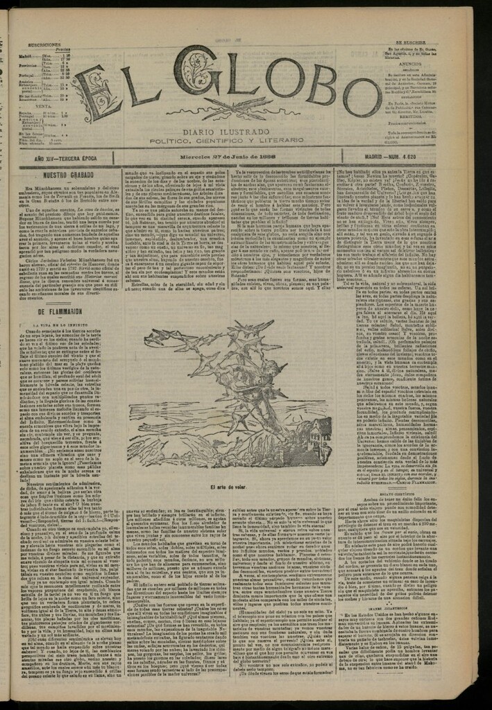 Miniatura de El Globo : diario ilustrado del 27 de junio de 1888, nº 4620