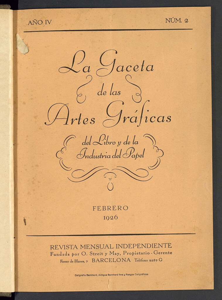 Miniatura de La gaceta de las artes gráficas del libro y de la industria del papel
