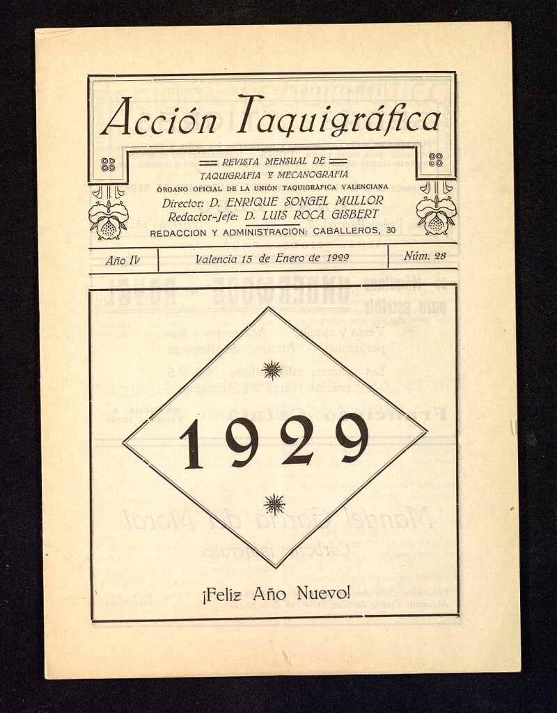 Miniatura de Acción Taquigráfica: Revista mensual de Estenografía y Taquigrafía del...