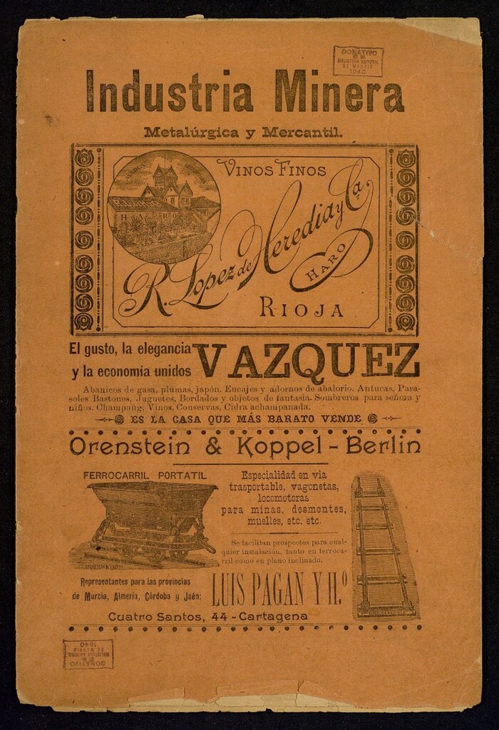 Miniatura de Industria minera, metalúrgica y mercantil : revista decenal