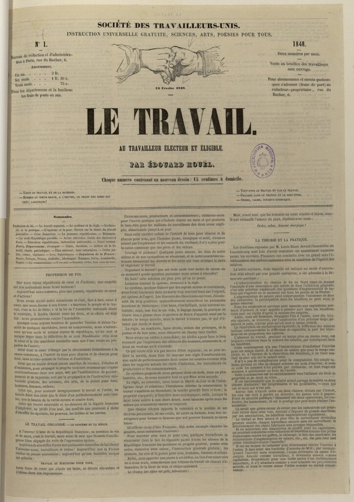 Miniatura de Le Travail : journal du travailleur électeur et éligible