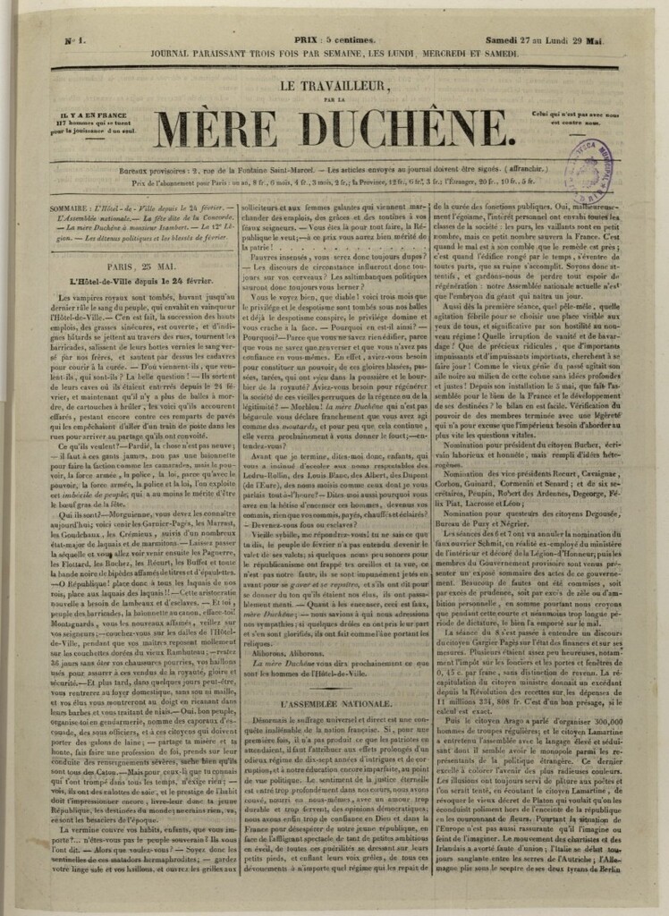 Miniatura de Le Travailleur par la Mére Duchêne