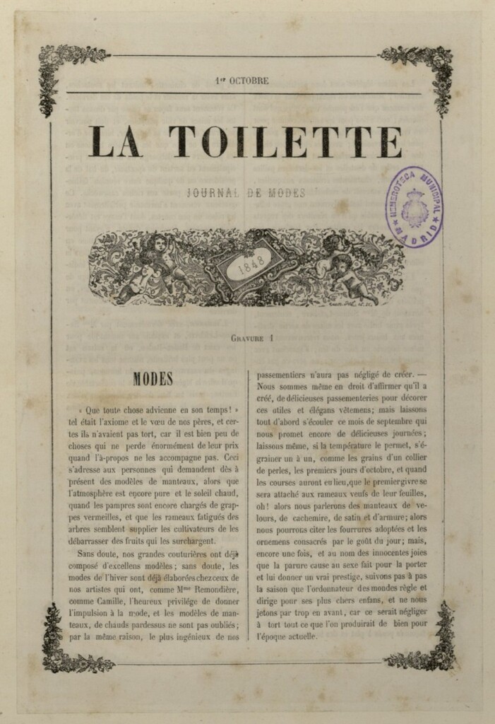 Miniatura de La Toilette : journal de Modes