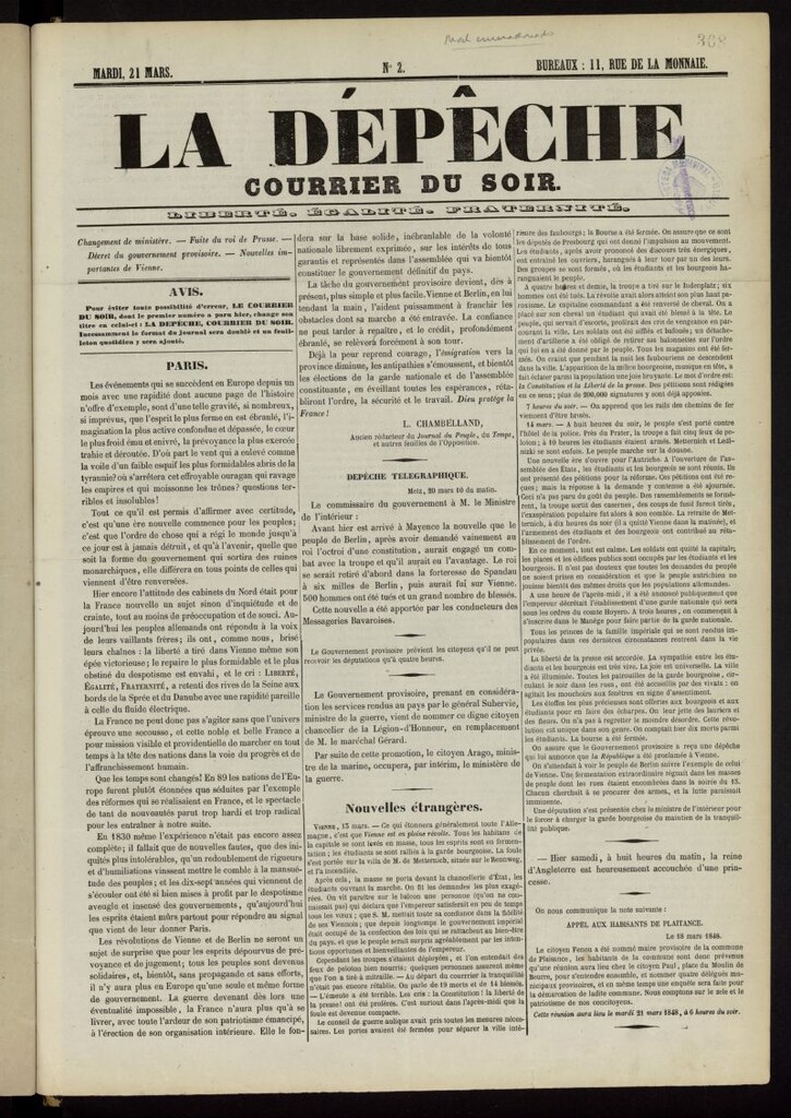Miniatura de La Dépêche: courrier du soir