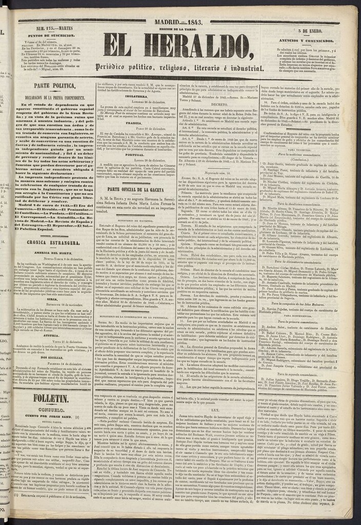 Miniatura de El heraldo, periódico de la tarde: político, religioso, literario e industrial