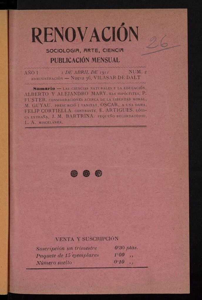 Miniatura de Renovación: sociología, arte, ciencia