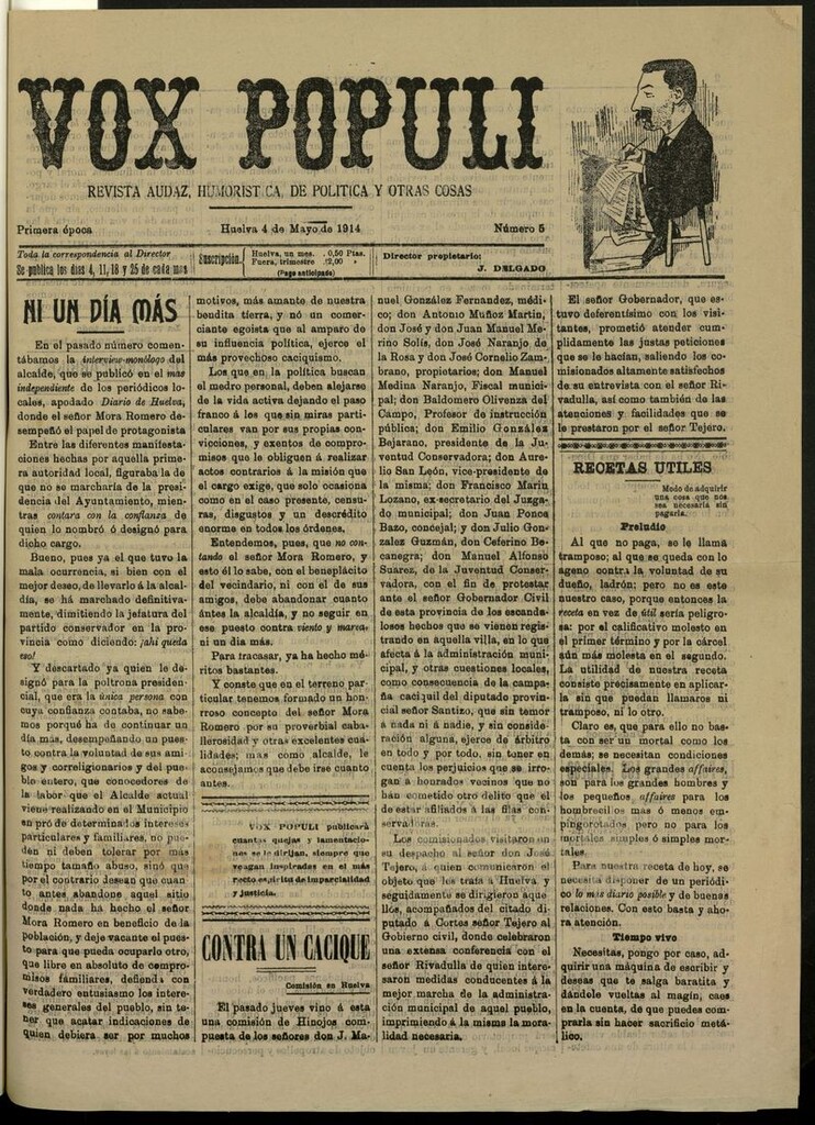 Miniatura de Vox Populi (Huelva, 1914)