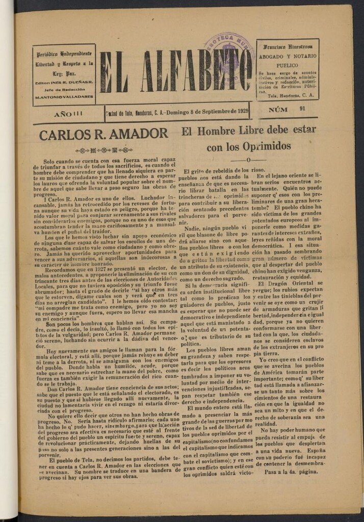 Miniatura de El Alfabeto: Periódico Independiente