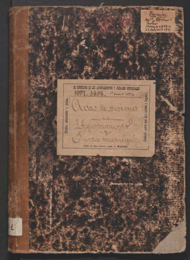 Miniatura de Libros de Actas de Acuerdos del Pleno del Ayuntamiento de Barajas