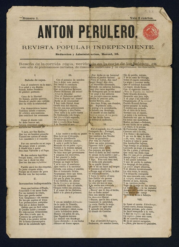 Miniatura de Antón Perulero : revista popular independiente