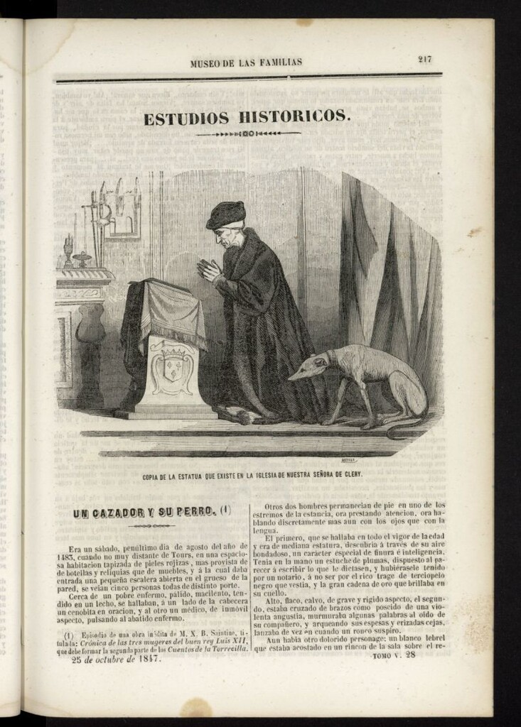 Miniatura de Museo de las familias: periódico mensual del 25 de octubre de 1847