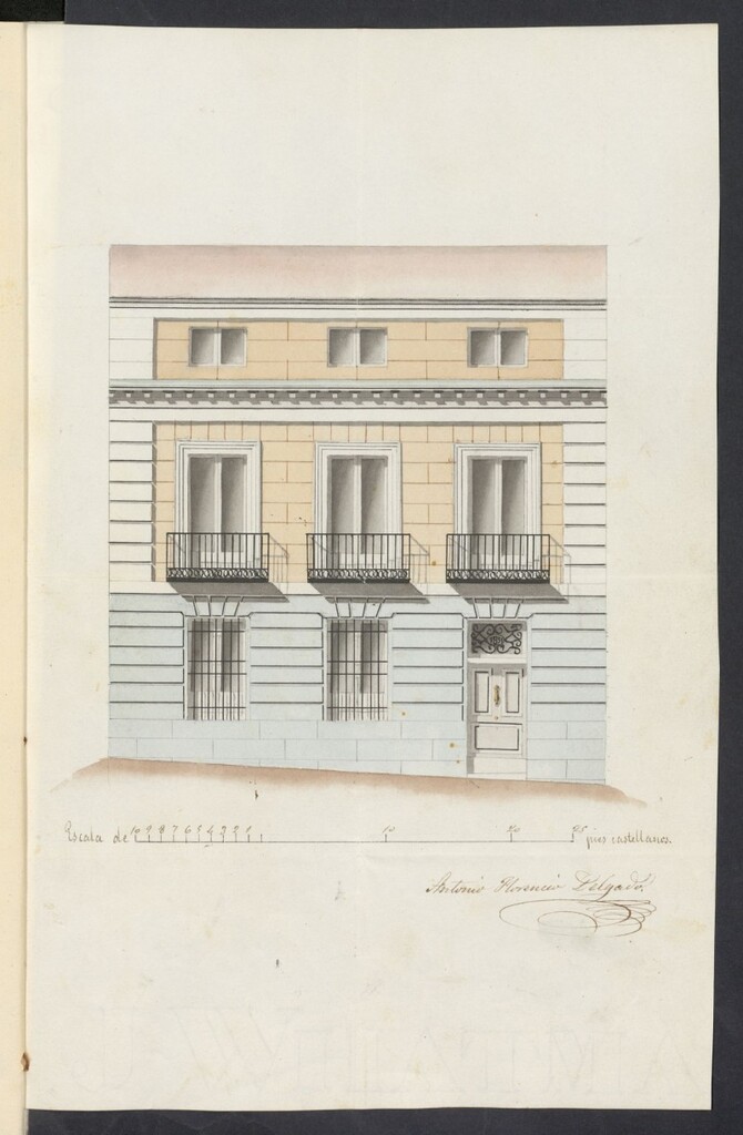 Miniatura de Licencia concedida a Don Nicolás Tordesillas para construir una casa en la Travesía de las Vistillas, 12