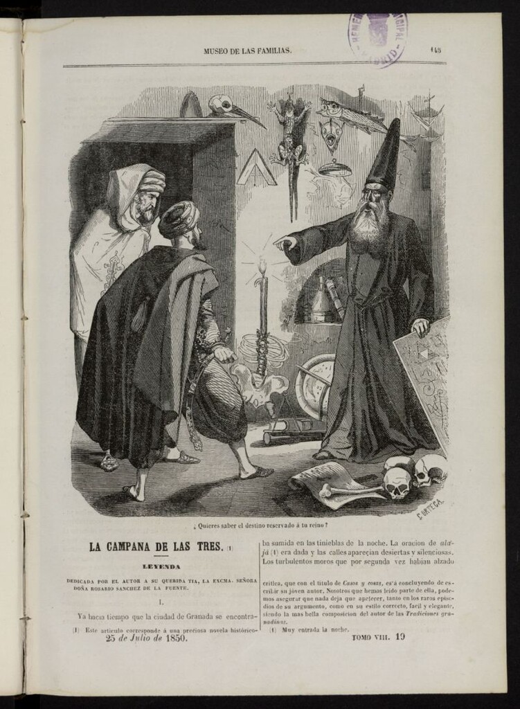 Miniatura de Museo de las familias: periódico mensual del 25 de julio de 1850