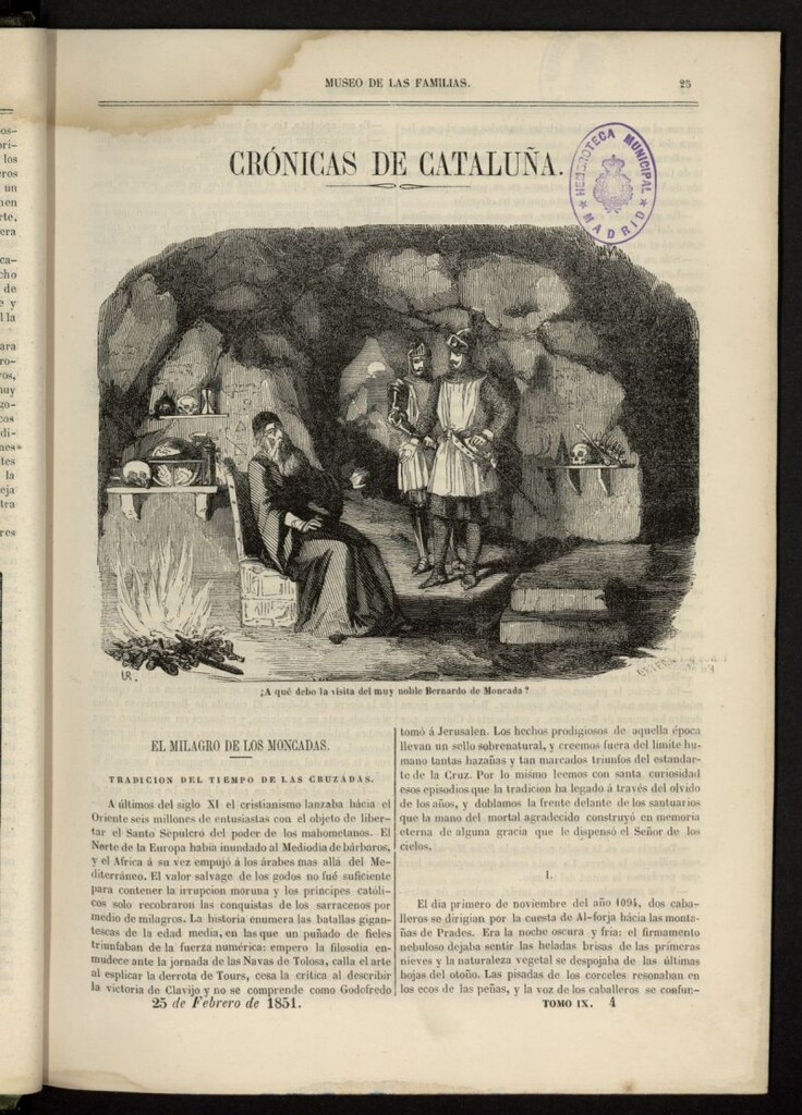 Miniatura de Museo de las familias: periódico mensual del 25 de febrero de 1851